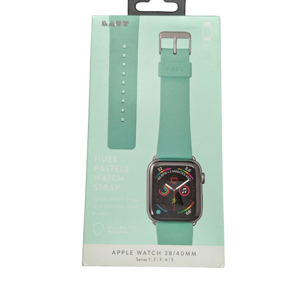 V4-N LAUT Huex Pastels Watch Strap For Apple Watch 38mm / 40mm - Pastel Green